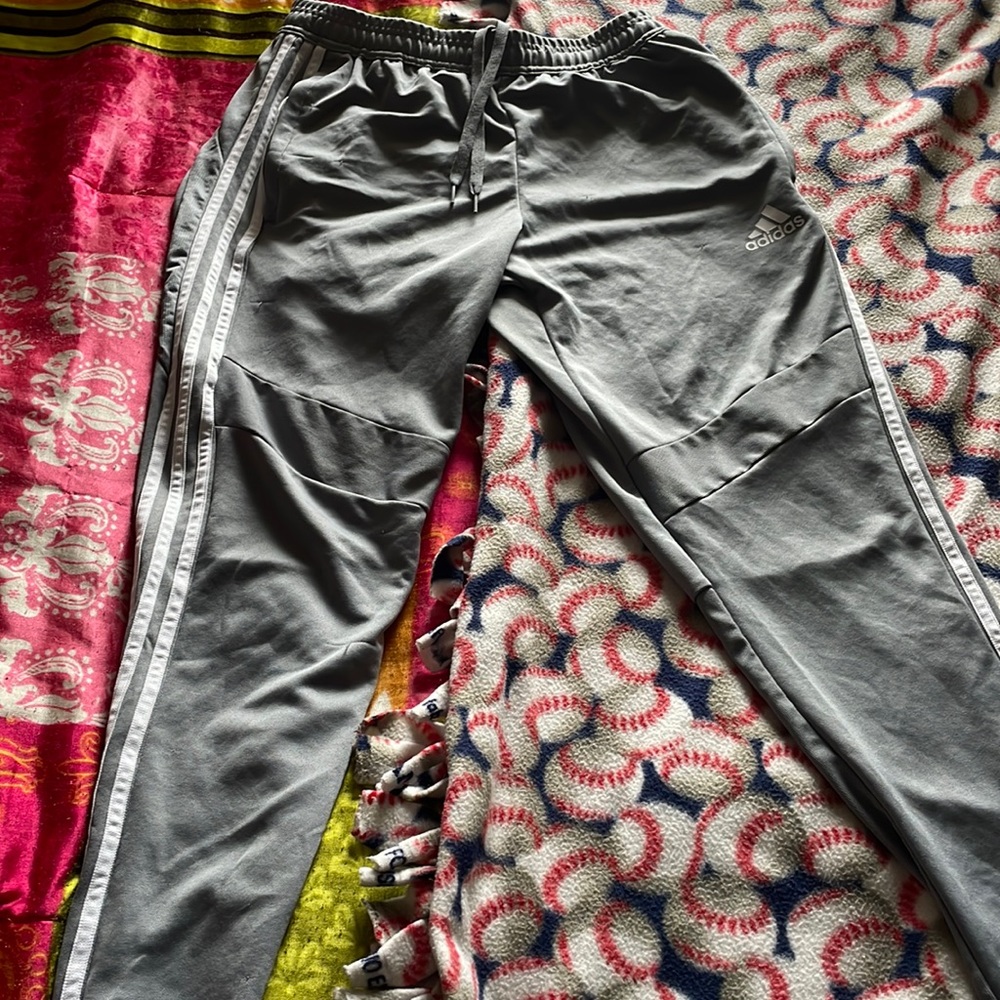 Grey Adidas sweatpants!